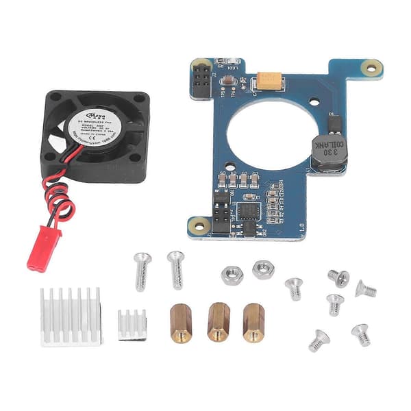Nätverkskort POE Power Over Ethernet Kontrollmodul för Raspberry Pi 4B 3B+ 3B 2B