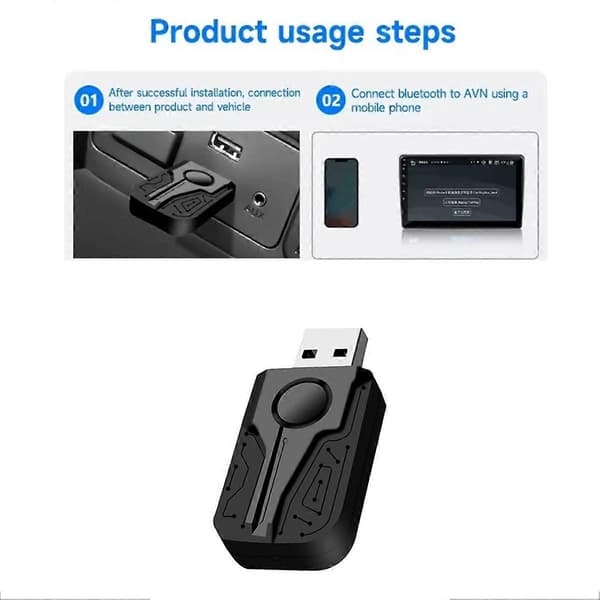 Trådløs CarPlay Android Auto Adapter Smart Mini Box USB Plug and Play BT 5G WIFI til Kablet CarPlay