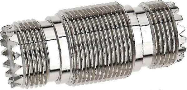 Koaxial RF-kontakt UHF-kontakt med mutter och bricka (silver) (2 st)