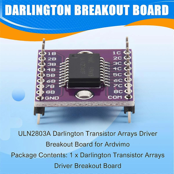 ULN2803A Darlington transistor array driver breakout-kort for Arduino