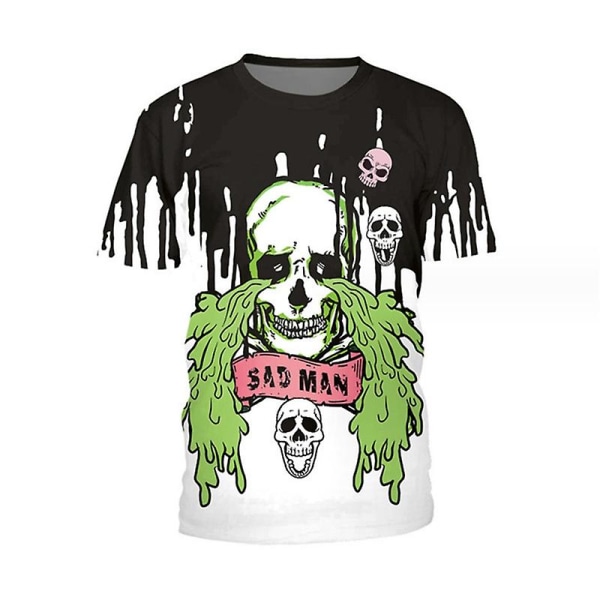 Halloween Skeleton Men Drenge T-shirt style 6 XS