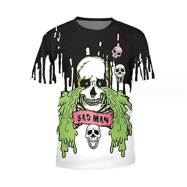 Halloween Skeleton Men Pojkar T-shirt style 6 4XL