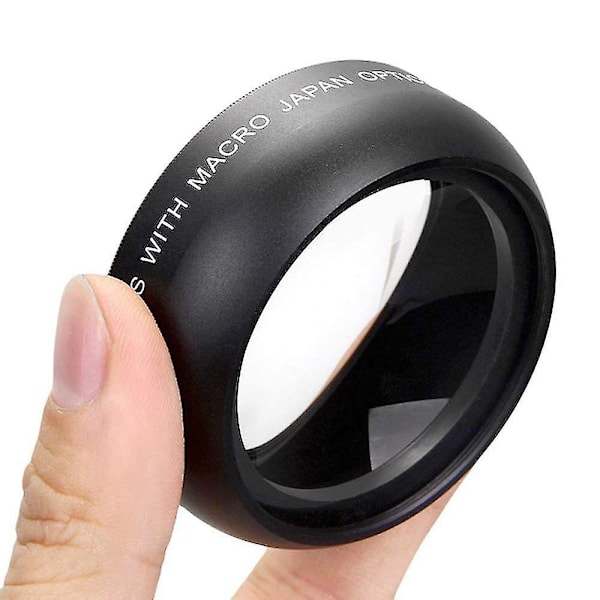 58mm Vidvinkel 0.45x Konverteringslins med Makro Närbildsfäste för Canon Eos Rebel T6s, t6i, sl1