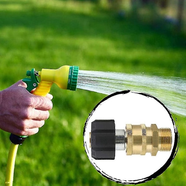 Højtryksrenser Adapter Sæt M22 14/15mm til 3/8 tommer Hurtigkobling