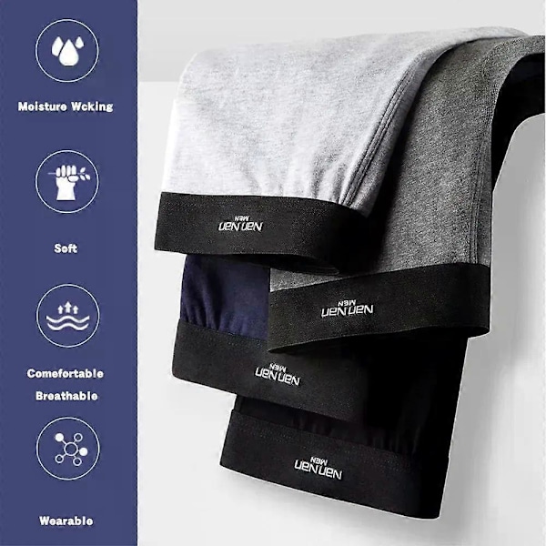 Boxershorts för män, kalsonger, underkläder, Calzoncillos Calecon, mjuk bomull, sexiga 3D-påse, underkläder, större storlek