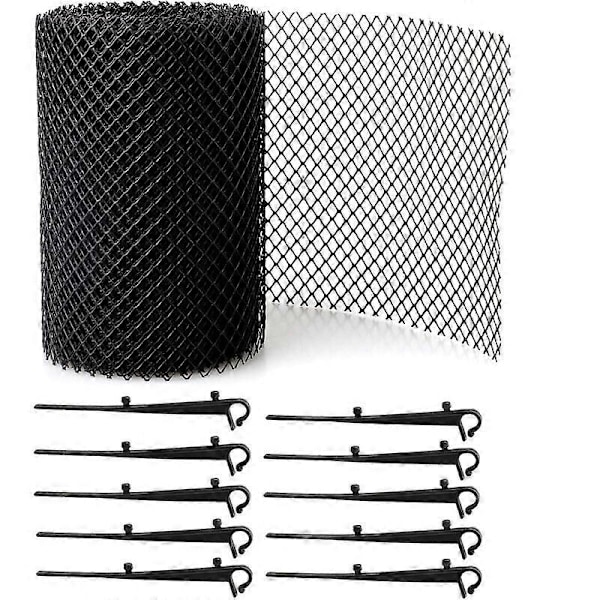 Tagrendebeskyttelsesnet 6m*16CM med 15 clips