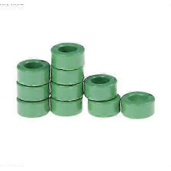 10 stk. Induktionsspoler Grøn Toroid Ferritkerne 10 mm x 6 mm x 5 mm