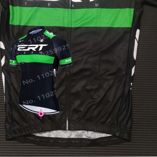 Nyt Cykelsæt 2023 ERT Man Sommer Cykeltrøje Kortærmet MTB Cykel Cykeltøj Cykel Sportstøj Maillot Ciclismo Black S