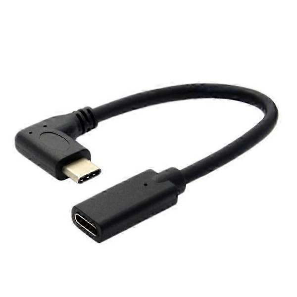 Type-C Han til Hun Albueforlængerkabel USB3.1 Fuld Funktionel Lyd og Video USB-C Dataforlængerkabel 20cm
