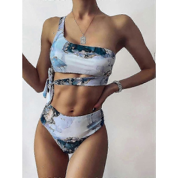 Push Up Bikinis Sexig Baddräkt för Kvinnor Hög Midja Badkläder Kvinnor Baddräkt Strandkläder 6378-1
