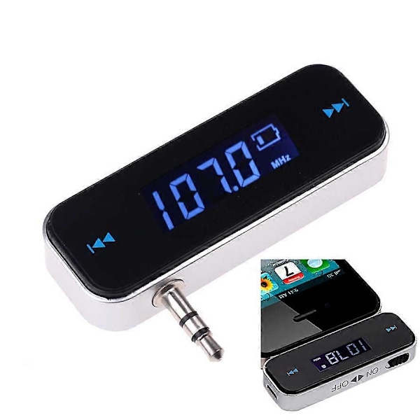 LCD 3,5 mm musiikkiäänen FM-lähetin Mini langaton autolähetin auto mp3-lähetin iPhonelle Samsungille iPadille
