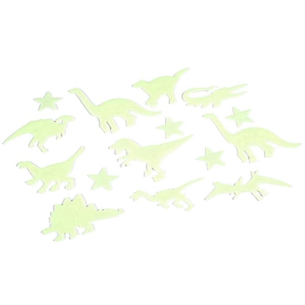 39 stk. Selvlysende stjerne fluorescerende klistremerker