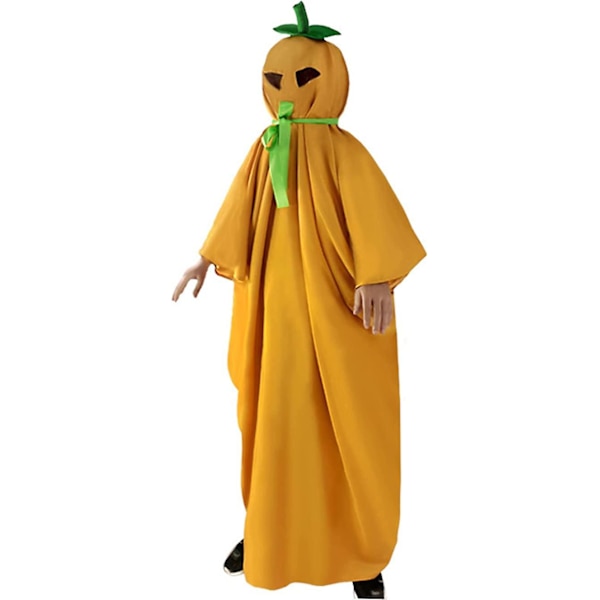 Funny Pumpkin Costume Cape, Pumpkin Head Cosplay Cosplay Costume, Pumpkin Adult Child Costume Cape for Halloween Carnival Party 150
