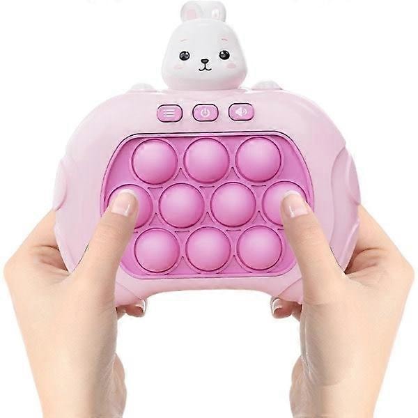 Pop It -peli - Pop It Pro -valaistu peli - Nopea painallus - Fidget-peli - Vaaleanpunainen - Vaaleanpunainen kani - Vaaleanpunainen