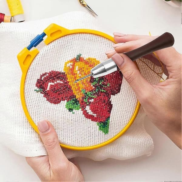 Justerbar Nål Trehåndtak Broderinål