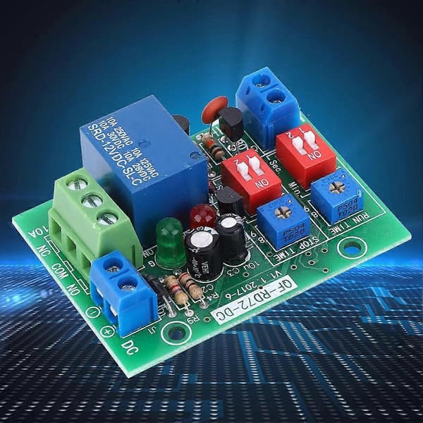 RD72-DC-12V Uendelig Cyklus TIL FRA Relæ Modul Trigger Forsinkelse Switch Uendelig Loop Relæ