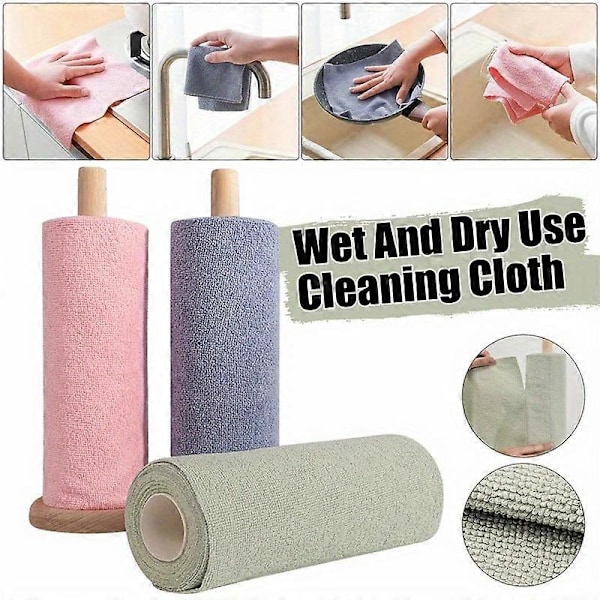 Ny stil 20-arks genanvendelige mikrofiber rengøringskludruller - super absorberende, holdbare og miljøvenlige køkkenruller - perfekte viskestykker og papirhåndklæder