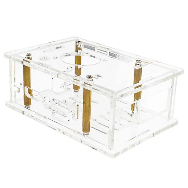 Akrylskal för OrangePi 5Pro, Transparent Akrylskal för OrangePi 5 Pro med Kylfläkt Antenn