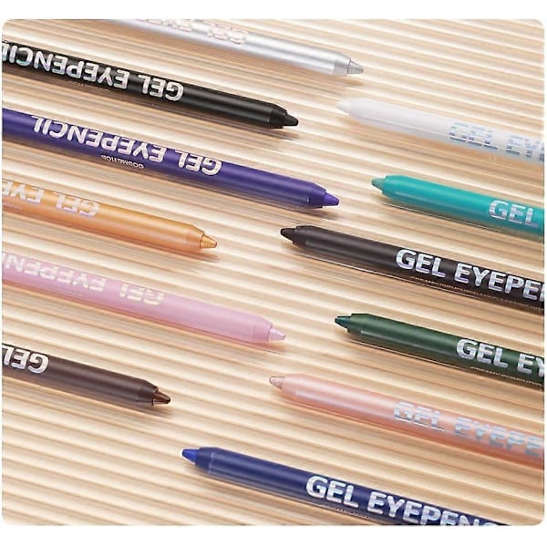 Silmäkynä Eyeliner Rajaus Kermanpehmeä Matta Viimeistely, Pitkäkestoinen Geelirajaus Tahriintumaton, Pitkäkestoinen Eläinkokeeton Silmämeikki Vedenkestävä Pitkäkestoinen