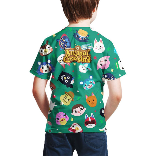 Animal Crossing 3d Print Sommer T-skjorte Barn Gutter T-skjorte Uformelle T-skjorter style 2 7-8 Years