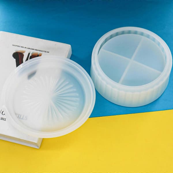 Stabelbare Runde Bakkeforme Krukke Epoxy Støbeform til DIY Smykkebeholder
