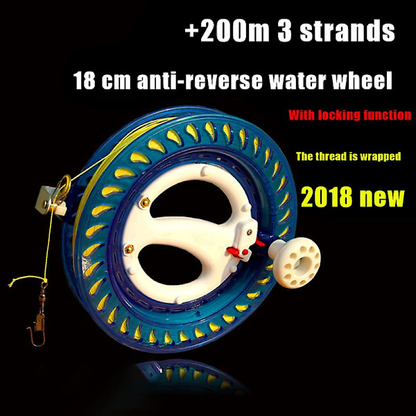 Utomhus Drakrulle Upprullare Draklinje Upprullningsrulle Grepp Hjul Plast Draklinje Snöre Grepp Rulle Kit