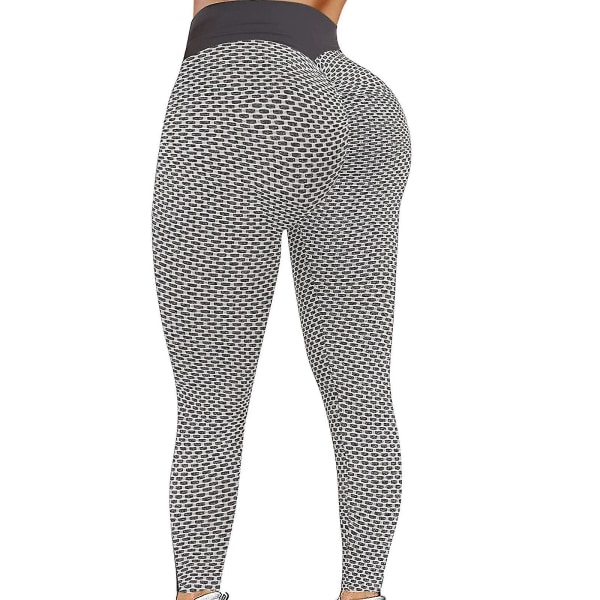 Tflycq Womens Stretch Yoga Leggings Fitness Löpgym Sport Full Längd Active Pants Gray XXXXL