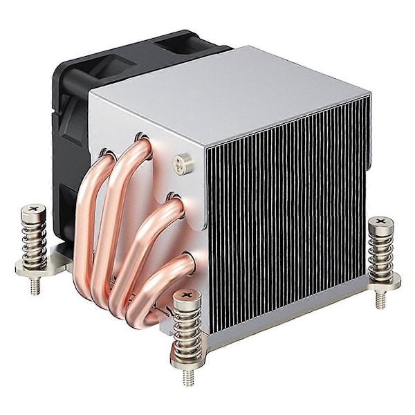 LGA2011-R63 Kylare 150W för LGA 2011 Radiator 2U 4 Värmerör LGA2011 Fyrkantig Typ 80mm X 80mm Montering