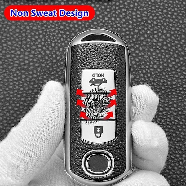 TPU-nahkainen auton avaimenperäkotelo Mazda 2 3 6 Axela Atenza CX-3 CX-4 CX5 CX-5 CX-7 CX-9 avaimeton