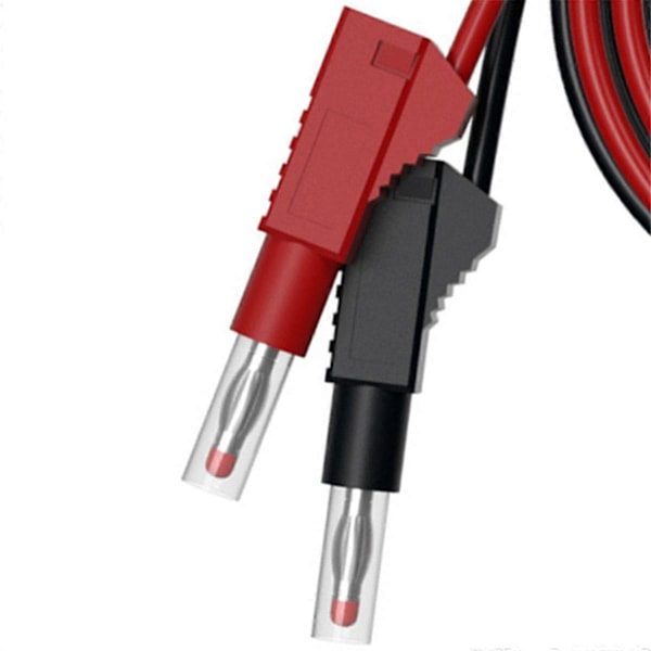 2 stk. Multimeter Testledninger Kabel Jumperledning Sikkerhed 4 mm Bananstik Udtrækkeligt Testværktøj Re