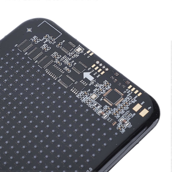 Bil USB 5V LED Skilt 11x32cm Bluetooth App Kontroll Lyssterk Programmerbar Egendefinert Tekst Animasjon Mønster