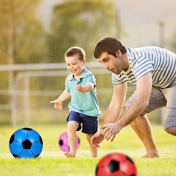 TOYMYTOY 6 st Mini Fotboll Uppblåsbar Fotboll Softball Boll Spel Pojke Flicka Party Favörer Roliga Sportlekar Stressbollar Leksak (Blandade Färger)
