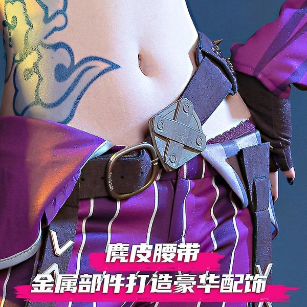 Rask levering Anime Cosplay Costume League Of Legends Jinx Game Lol Arcane Berserk Loli A M