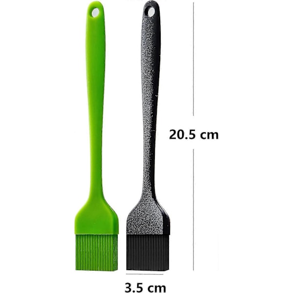2 kpl Grillisivellin Silikoni Acsergery Grilli BBQ Keittiösivellin BPA-vapaa