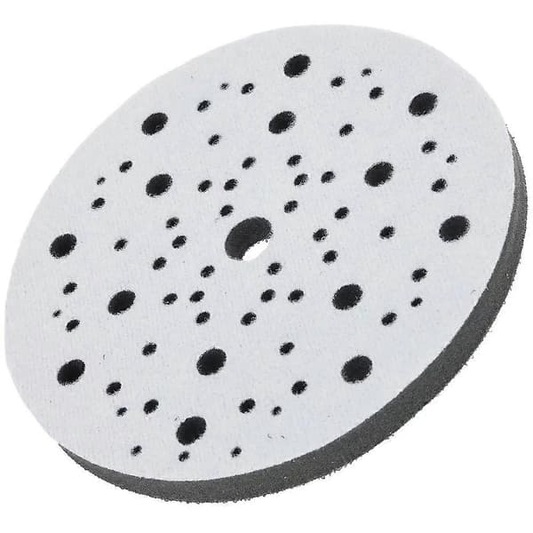 2-pak Interface Pads 150 mm 6 tommer 70 huller Blød Svampebuffer Bagplade til Excentersliber Poleringsværktøj Tilbehør Black & white