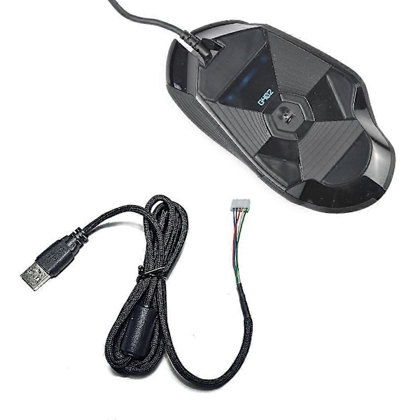til logitech G302/G402/G502/G400S Bløde Musekabler Holdbart Flettet Nylonreb