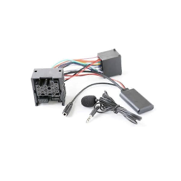 10-polet Stereo Bluetooth Aux Adapter Bilstereo Media Jack Kompatibel med E46