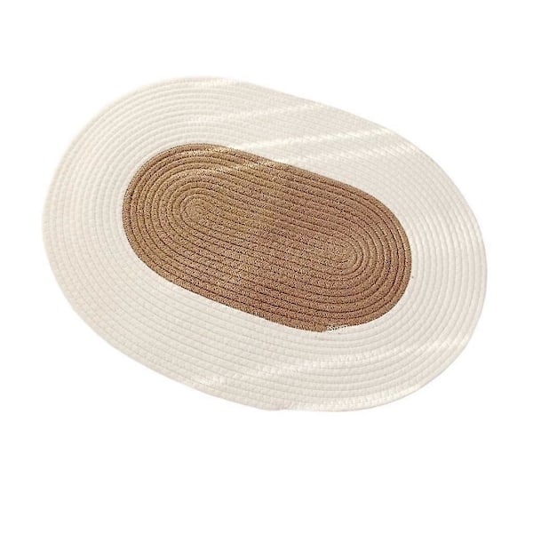 Naturmatta i jute med tofsdesign för sovrum, soffa, golvmatta 45 cm
