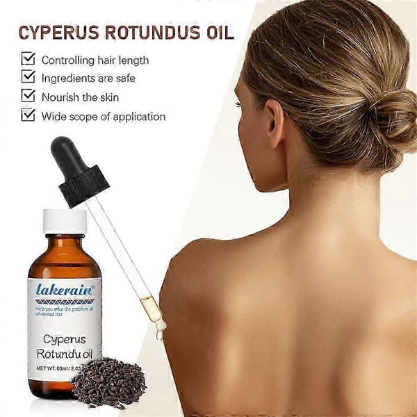 Ren Cyperus Rotundus Olie til Hårfjerning 60ml 3pcs