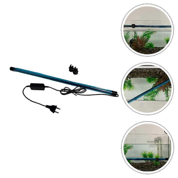 Akvarielampe til belysning 1 stk. delikat akvarie LED-lys akvarium sort