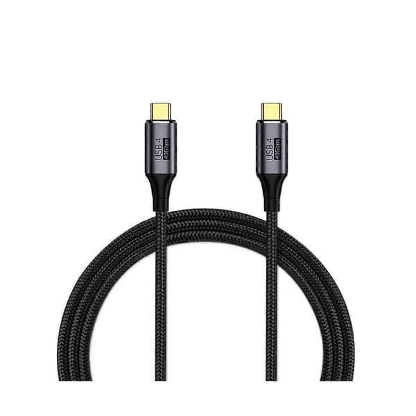 USB Fullfunktionsdatakabel, 40G 100W Typ C Datakabel, 3 Höghastighets Snabbladdning, Typ-C Hane till