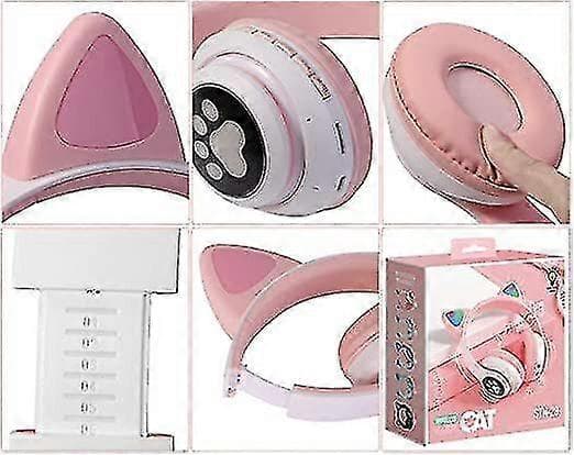 Trådlösa Hörlurar Kat Öra Bluetooth Vikbara Hörlurar xi