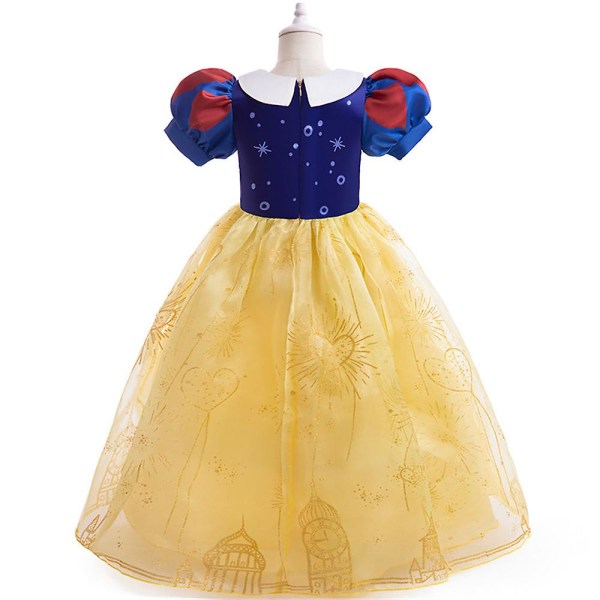 Lumikki prinsessa Cosplay mekko Lasten Tyttöjen Jouluyöpuku Sininen  Keltainen Tyylikäs A-linjainen Fancy Mekko Joulumekot 10-11Y 37e6 | 10-11Y  | Fyndiq