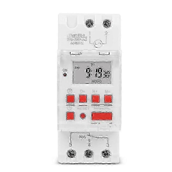 Tm919b 220v 30a Ohjelmoitava Digitaalinen Ajastinkytkin Din Automaattinen Ajastusohjain Valoille, Tuulettimille -SY
