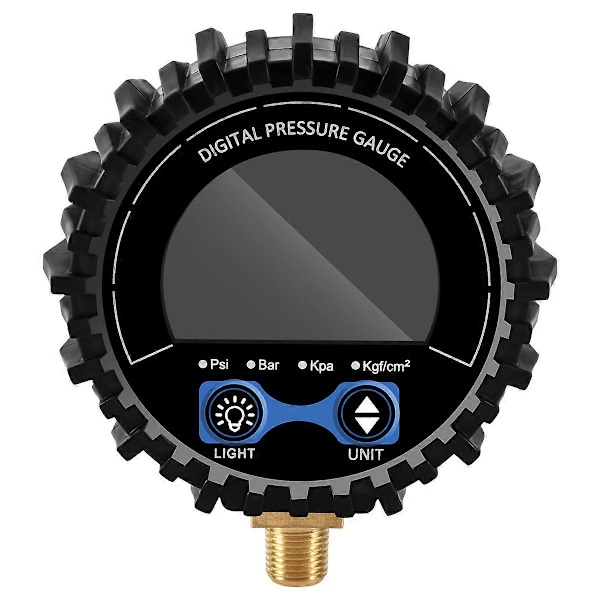 Digital däcktrycksmätare Däcktestare Display Lufttryck Manometer Snabbkopplingskoppling