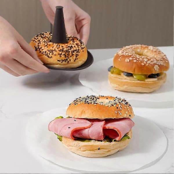 Bagel Silikoneforme Konisk Formet Donutform Non-stick Køkkenbageværktøj