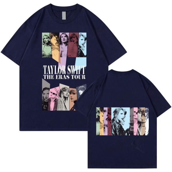 Taylor Swift Fan T-Shirt Trykt T-Shirt Skjorta Pullover Vuxen Collection Taylor Swift T-Shirt Unisex navy blue L