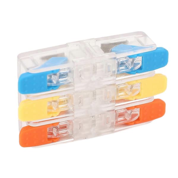 10 st Spak Kopplingsplint Elektrisk Snabb Koppling Inline Skarvkoppling 3 In 3 Ut 41A