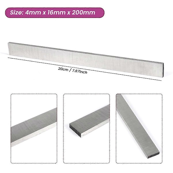 Dreiebenk Høyhastighetsstål HSS Verktøybitt Fresekutter 4mm x 16mm x 200mm