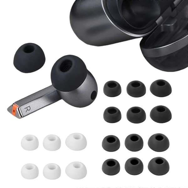 Erstatnings ørepropper for GalaxyBuds 3Pro ørepropper, for å gi personlig tilpasning og støyreduksjon, hvit
